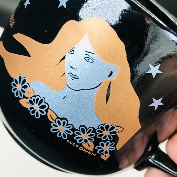 𝅺Retro French Zodiac Virgo Vierge Kilncraft England Stoneware Coffee Mug - Picture 7 of 10